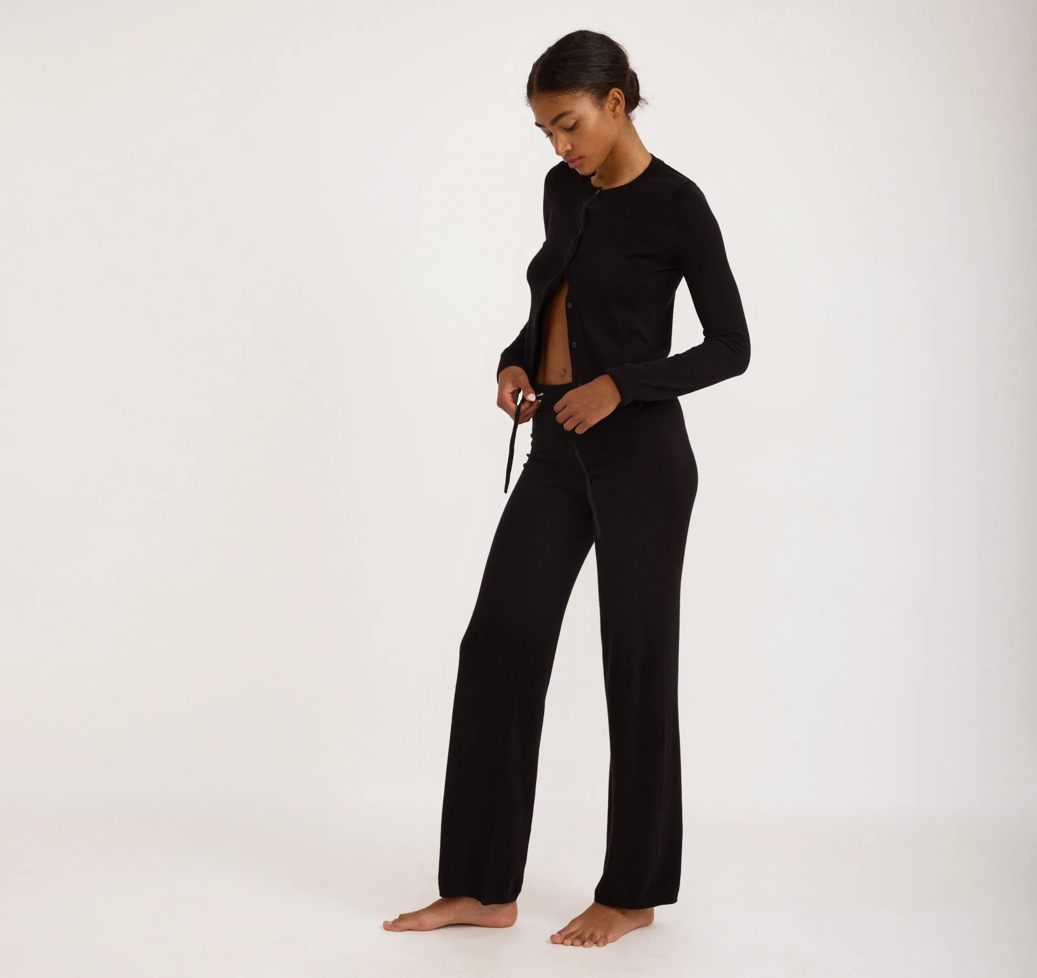 Soft Knit Straight Leg Pants - Image 2